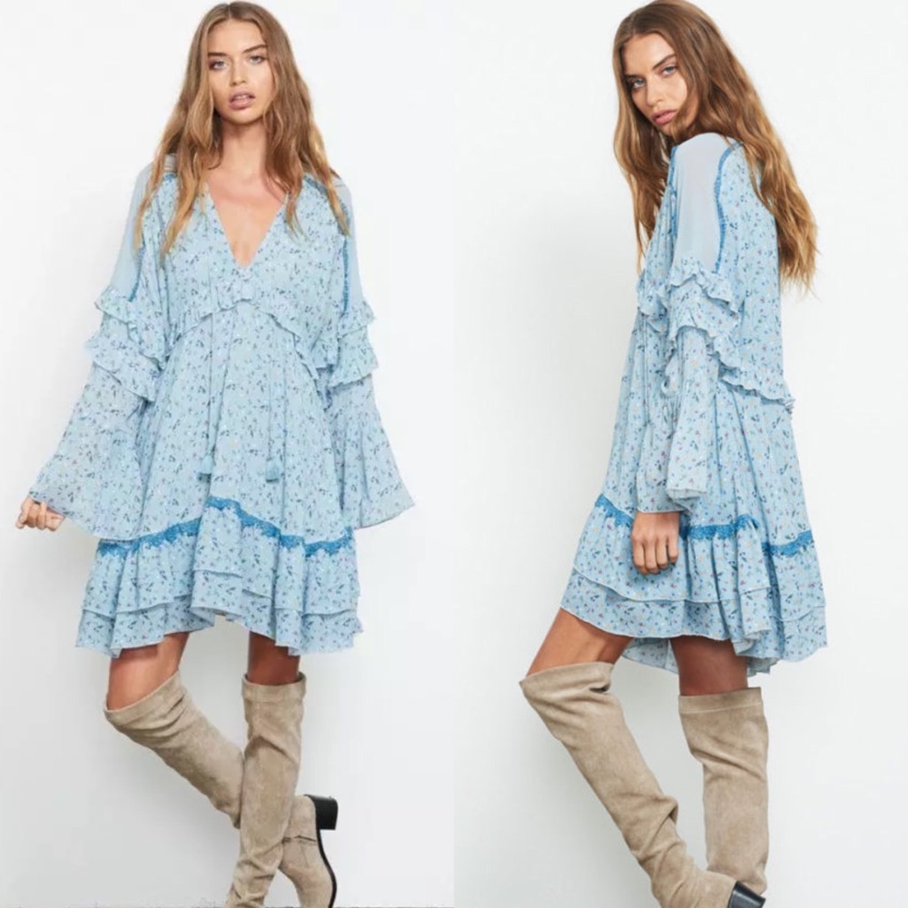 STEVIE MAY THE MYSTIC BILLOW MINI DRESS